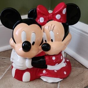 Disney Mickey & Minnie Red, Black and White Ceramic Figurine